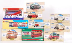 ASSORTED CORGI CLASSICS DIECAST MODEL BUSES