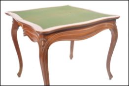 A 19th century French solid mahogany serpentine fr