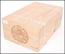 WOODEN CASE OF CHATEAU D'YQUEM SAUTERNES 2001