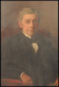A large Victorian English Northern School oil on canvas painting portrait study of 19th century