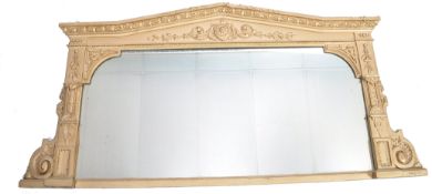 A 19th century Architectural gilt painted wall mir