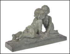 A good large French early 20th century terracotta