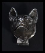 A sterling silver pill box in the form of a foxes