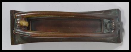 A 19th century Victorian Art Nouveau bronze door k