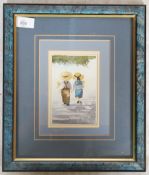 A Faye Whittaker framed and glazed watercolour pai