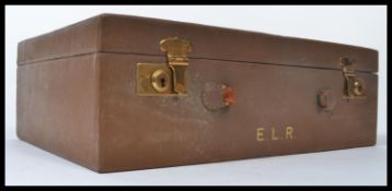 An early 20th century Art Deco enamel vanity set i