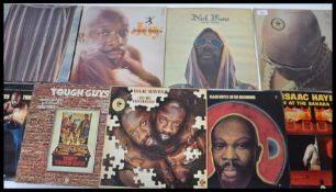 Issac Hayes Vinyl Records - A collection of vinyl