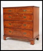 A good quality Georgian style mahogany inlaid 2 ov