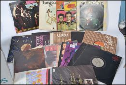 A collection of vinyl long play LP and 12