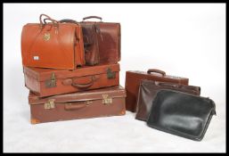 A good quantity of assorted suitcases , leather satchels , attache brief cases etc. Please see