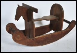 An early 20th century scratch built wooden naive r