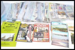 Postcards; a large collection of assorted vintage and antique postcards. To include; largely