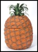 A vintage retro 20th century Britvic ice bucket in the form of a pineapple. Measures 27 cm high.