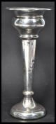 An early 20th century silver hallmarked trumpet vase by Henry Perkins and Sons. Hallmarked for