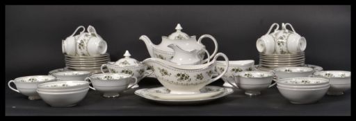 A Royal Doulton Valley Green dinner and tea servic