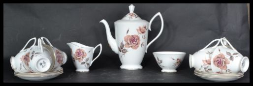 A Royal Albert Bone China coffee service, the serv