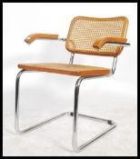After Marcel Breuer - B32 Cesca - A vintage 20th Century Italian chrome tubular constructed chair