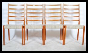 A good set of retro 1960's teak wood dining chairs