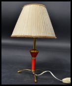 A stunning mid 20th Century kitsch Italian bedside table lamp of small proportions raised on a