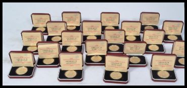 A collection of 20 Pobjoy mint sterling silver proof coins in cases with certificates. Isle Of