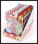 COUNTER TOP SHOP DISPLAY BOX CONTAINING 8X IRON MAN 3 FIGURES