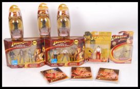 ASSORTED INDIANA JONES BOOKS & ACTION FIGURES