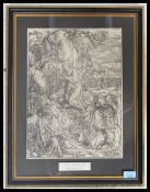 Albrecht Dürer (1471-1528) Christ On The Mount Of Olives woodcut from the Great Passion 1499 -