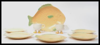 A set of retro Shorter and Sons fish ( plaice ) pl