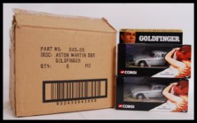 EX SHOP STOCK BOX OF CORGI 04305 GOLDFINGER ASTON MARTINS