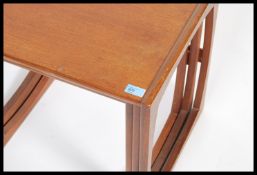 Victor B Wilkins - A G-Plan retro teak wood 1970's graduating nest of tables in the Quadrille