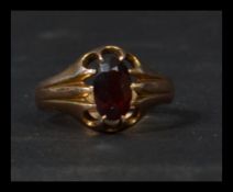 A 20th century  9ct gold hallmarked ladies single