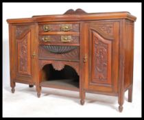 An Edwardian mahogany Art Nouveau revival sideboar