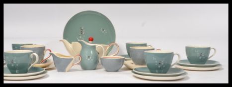 A vintage 20th Century Art Deco two person tea ser