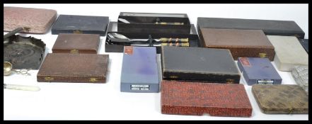 A large collection of cased sets of cutlery and flatware dating from the early 20th century.