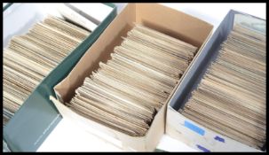 Picture Postcard stockpile in three shoeboxes. Over 1800 British geographical views. Average era