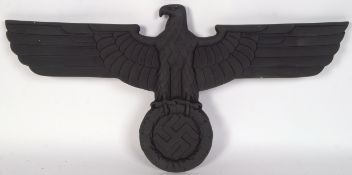 LARGE THIRD REICH GERMAN NAZI TRAIN PLAQUE SWASTIK