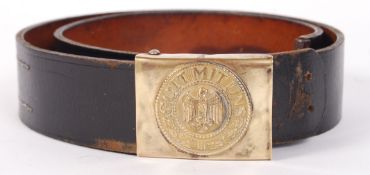 ORIGINAL WWII SECOND WORLD WAR GERMAN KRIEGSMARINE BELT & BUCKLE