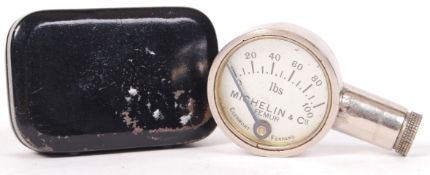 VINTAGE FRENCH MICHELIN TYRES ADVERTISING TYRE PRESSURE GAUGE