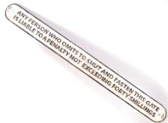 LNER REPRODUCTION CAST IRON RAILWAY SIGN