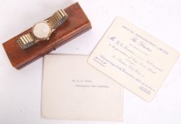 BRISTOL AEROPLANE COMPANY 9CT GOLD RETIREMENT WATCH