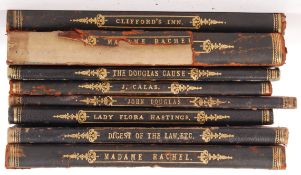 ANTIQUE 19TH CENTURY LEGAL PROCEEDINGS / CASES IN BINDINGS