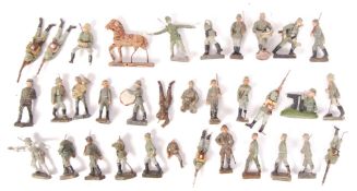 LARGE COLLECTION OF PRE-WAR ELASTOLIN & LIONEL GERMAN FIGURE