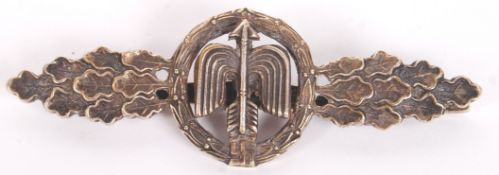 RARE THIRD REICH GERMAN WWII LUFTWAFFE FIGHTER PILOT CLASP BADGE