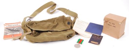 ASSORTED WWII MILITARIA / ARP WARDEN ITEMS