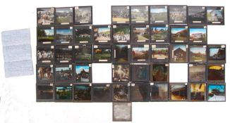 INTERESTING COLLECTION OF 1930'S MAGIC LANTERN SLIDES - SRI LANKA