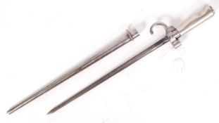 1886 WWI FRENCH SHORT LEBEL RIFLE BAYONET
