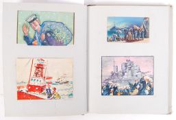 RARE MARDON DESIGN CENTRE CHRISTMAS CIGARETTE BOX ORIGINAL ARTWORK