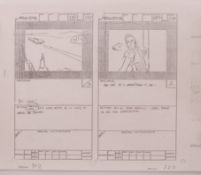 RARE STAR WARS DROIDS ANIMATED SERIES STORYBOARD