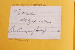 AUTOGRAPH BOOK - ACTORS, ACTRESSES, SINGERS, PRESENTERS ETC