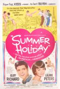 RARE SUMMER HOLIDAY CLIFF RICHARD US RELEASE POSTER